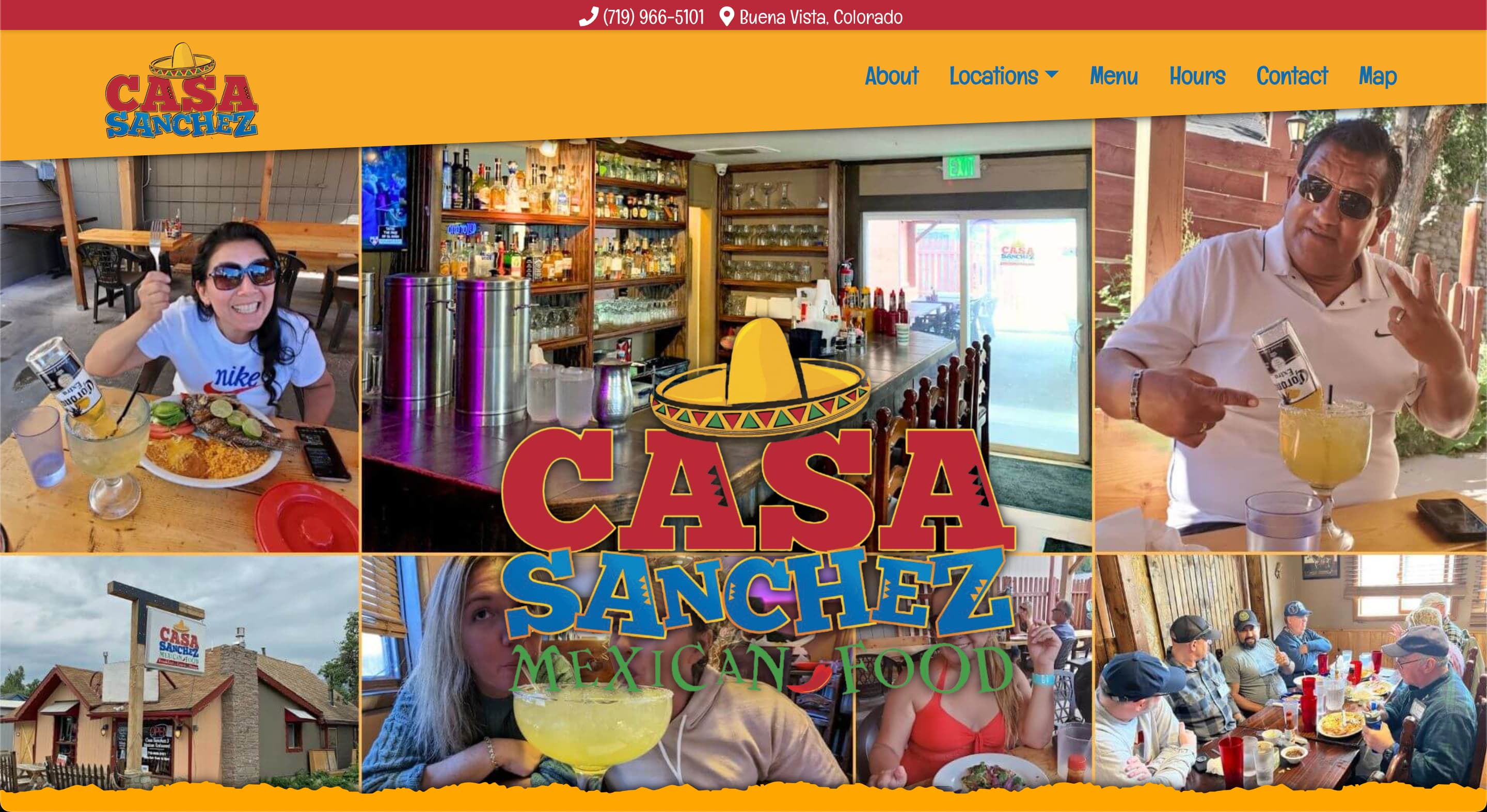 Casa Sanchez Restaurant website preview