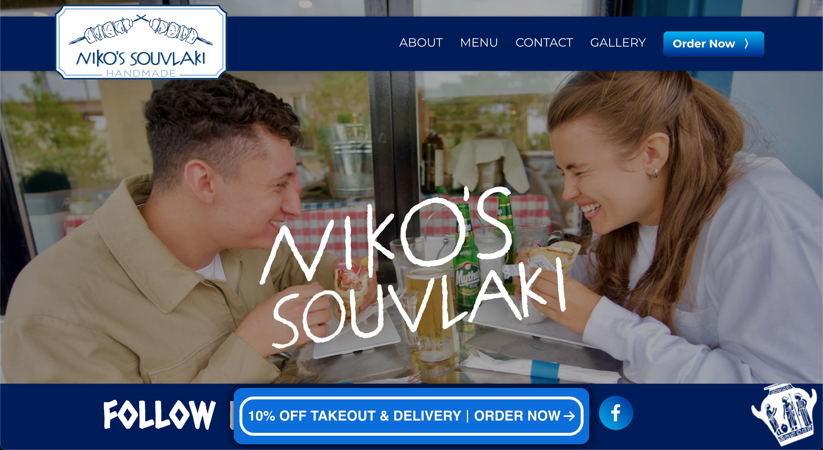 Nikos Restaurant website preview