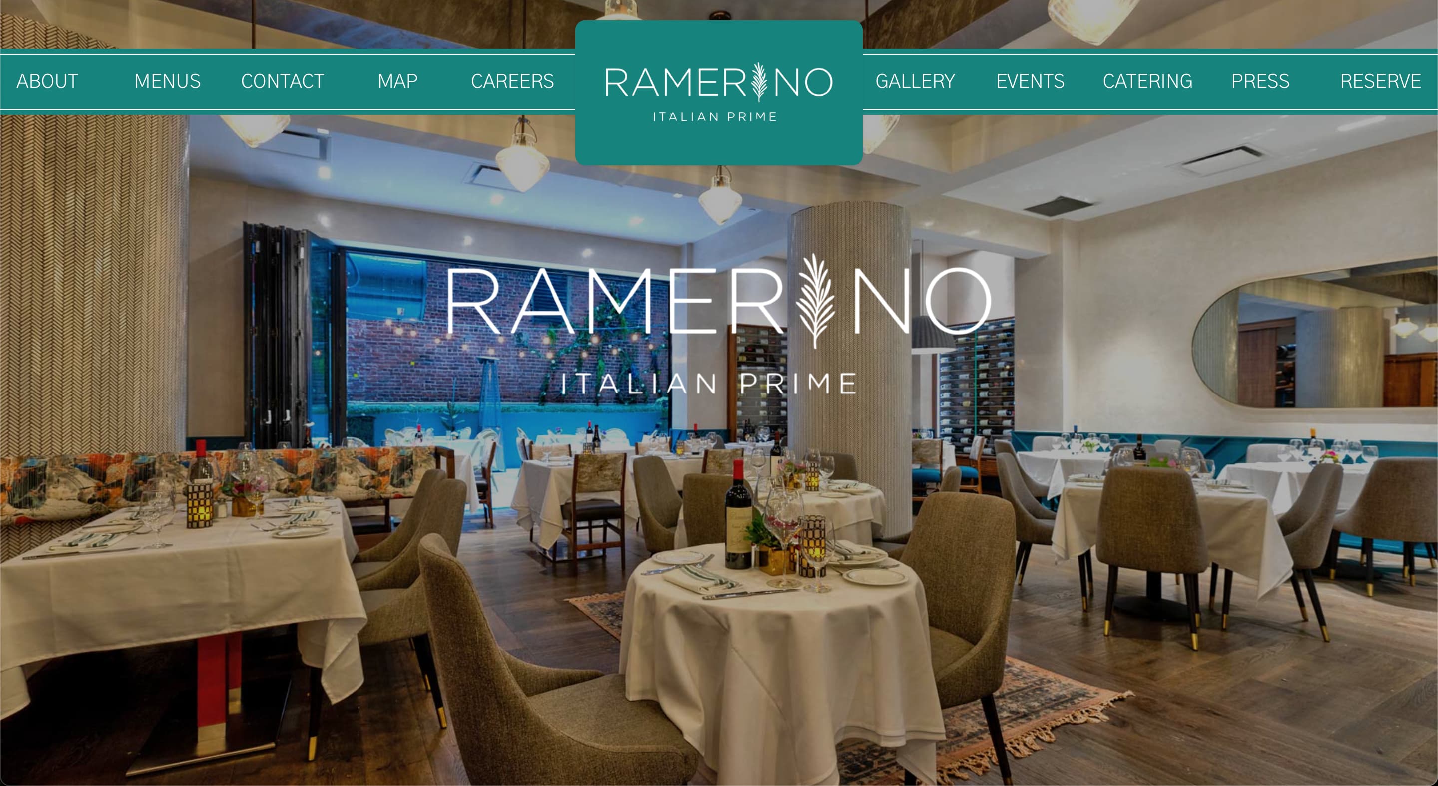 Ramerino Restaurant website preview